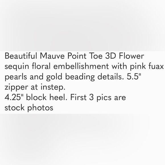 Qupid 3D Flower Embroidered Mauve Boots Size 5.5 - Picture 4 of 10